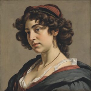 Baroque_Caravaggio_Porträt_Fillide_Melandroni_5332_genIm